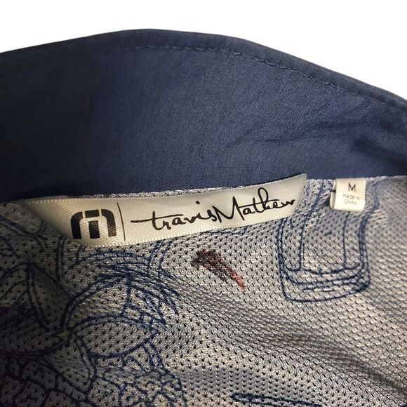 TRAVIS MATHEW Jacket Mens Medium Navy Blue Full Zip Golf Windbreaker Athleisure - Picture 6 of 11